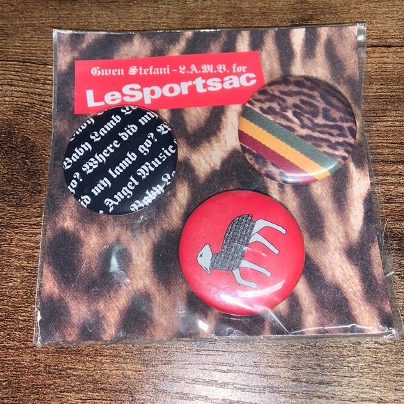 Brand New in Packaging L.A.M.B. For LeSportSac By Gwen Stefani Pins - Picture 1 of 4